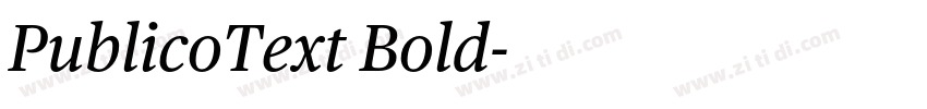 PublicoText Bold字体转换 PublicoText Bold字体转换